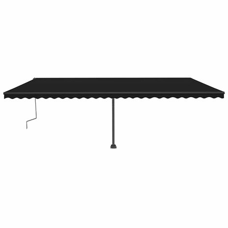 Luifel vrijstaand handmatig uittrekbaar 600x300 cm antraciet 3
