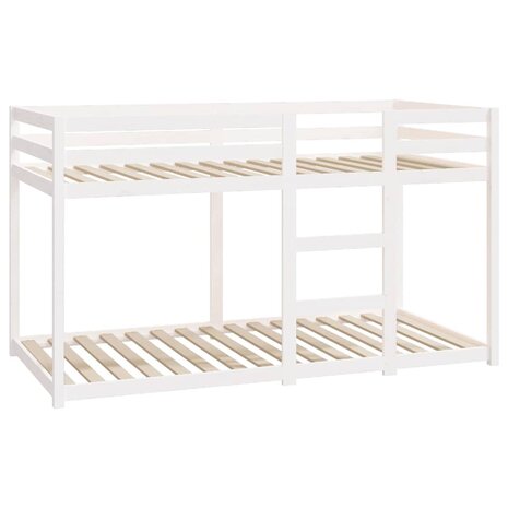 Stapelbed 90x190 cm massief grenenhout wit 3