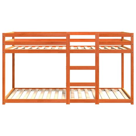 Stapelbed massief grenenhout wasbruin 90x200 cm 4