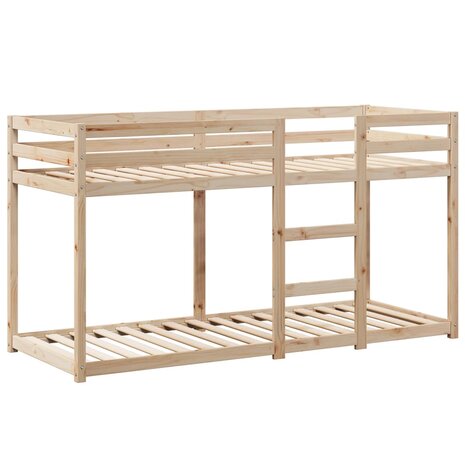 Stapelbedframe zonder matras massief grenenhout 90x200 cm 7
