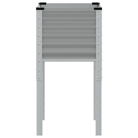 Plantenbak 45x45x88 cm staal grijs 4