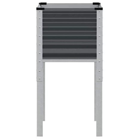 Plantenbak 45x45x88 cm staal antracietkleurig 4