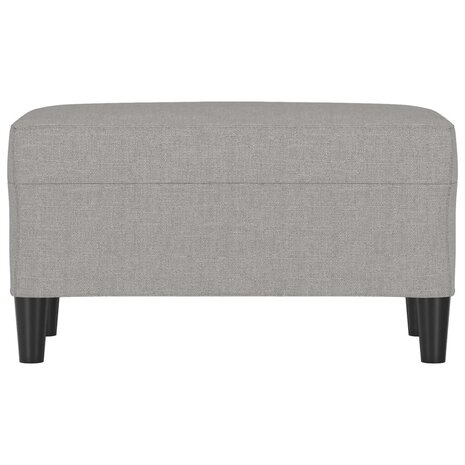 Bankje 70x35x41 cm stof lichtgrijs 3