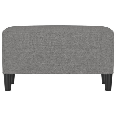 Bankje 70x35x41 cm stof donkergrijs 3