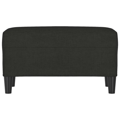 Bankje 70x35x41 cm stof zwart 3