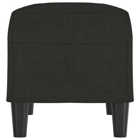 Bankje 70x35x41 cm stof zwart 4