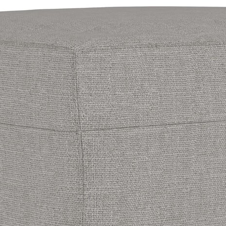 Bankje 100x35x41 cm stof lichtgrijs 5