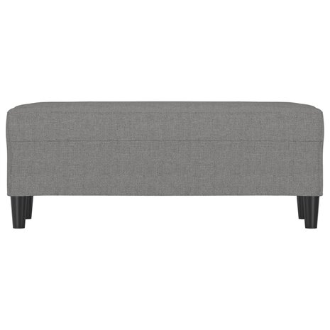 Bankje 100x35x41 cm stof donkergrijs 3