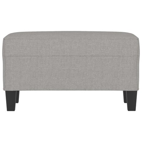 Bankje 70x35x41 cm stof lichtgrijs 3