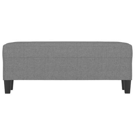 Bankje 100x35x41 cm stof donkergrijs 3