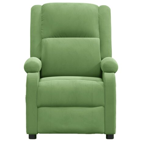 Massagestoel fluweel lichtgroen 3