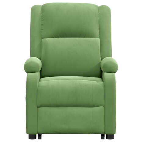 Sta-op-massagestoel fluweel lichtgroen 4