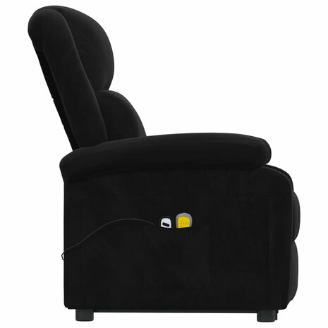 Sta-op-massagestoel fluweel zwart 5