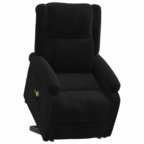 Sta-op-massagestoel fluweel zwart 9