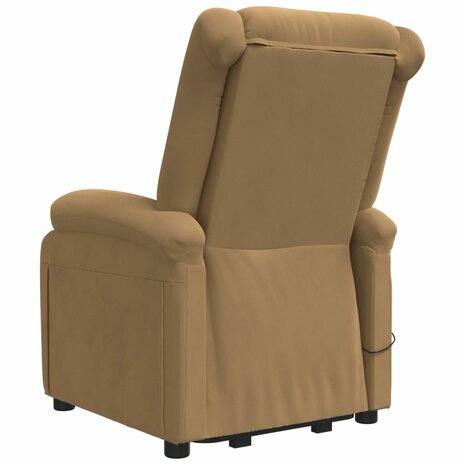 Sta-op-massagestoel fluweel bruin 6