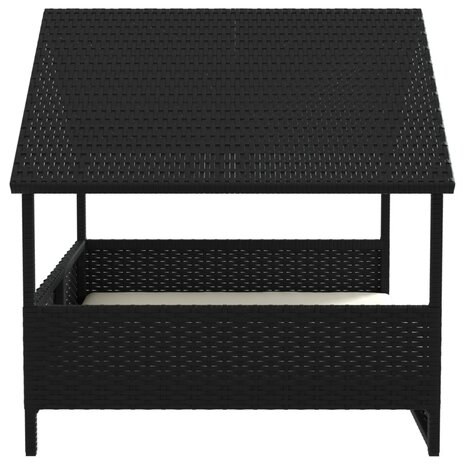 Hondenhok met kussen poly rattan 5