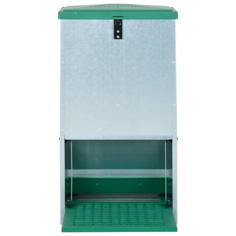 Pluimveevoerbak automatisch met pedaal 20 kg 3