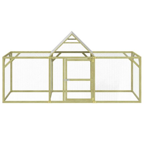 Kippenhok 300x100x150 cm geïmpregneerd massief grenenhout 3