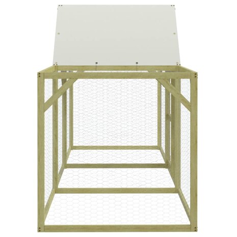 Kippenhok 300x100x150 cm geïmpregneerd massief grenenhout 4
