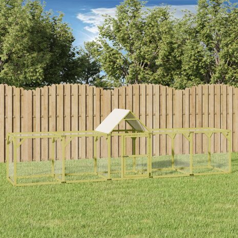 Kippenhok 500x100x150 cm geïmpregneerd massief grenenhout 1