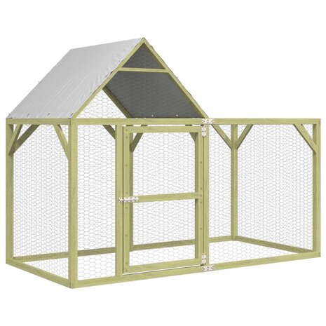 Kippenhok 200x100x150 cm geïmpregneerd massief grenenhout 2
