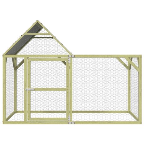 Kippenhok 200x100x150 cm geïmpregneerd massief grenenhout 3