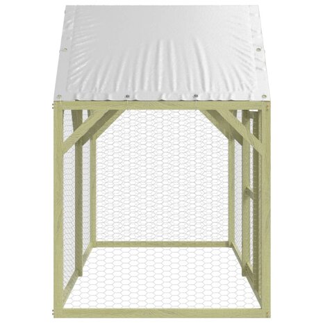 Kippenhok 200x100x150 cm geïmpregneerd massief grenenhout 4