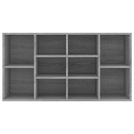 Schoenenbank 103x30x54,5 cm bewerkt hout grijs sonoma eiken 5