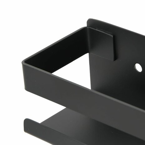 Doucherekje 23x6,5x6 cm geborsteld 304 roestvrij staal matzwart 7