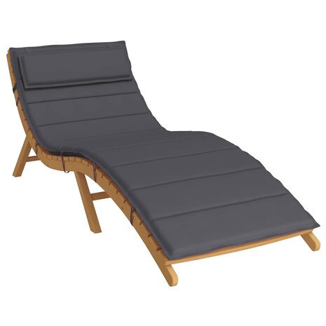 Ligbedkussen 180x60x4 cm oxford stof antracietkleurig 3