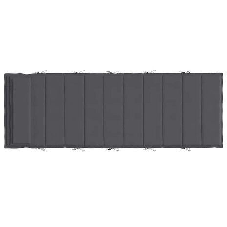 Ligbedkussen 180x60x4 cm oxford stof antracietkleurig 5
