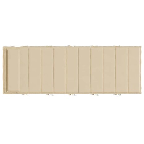 Ligbedkussen 180x60x4 cm oxford stof beige 5