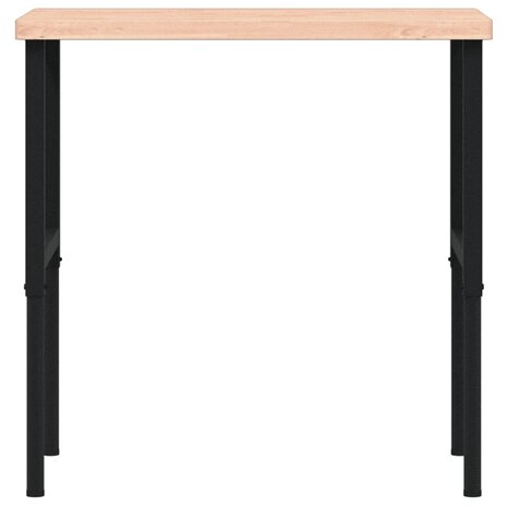 Werkbank rechthoekig 100x60x(73-99,5) cm massief beukenhout 4