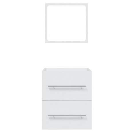 Badkamerkast met spiegel 41x38,5x48 cm wit  5