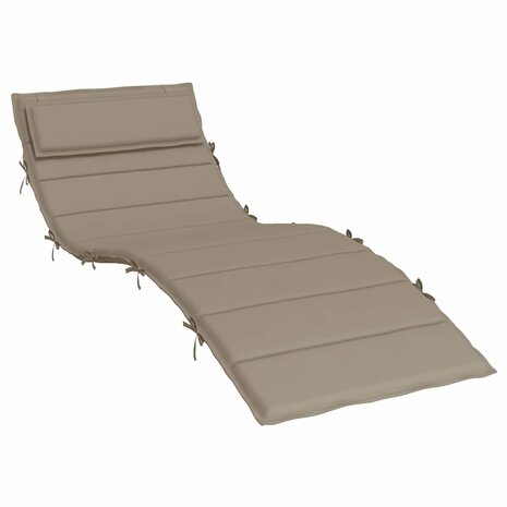 Ligbedkussen 180x60x4 cm oxford stof taupe 2