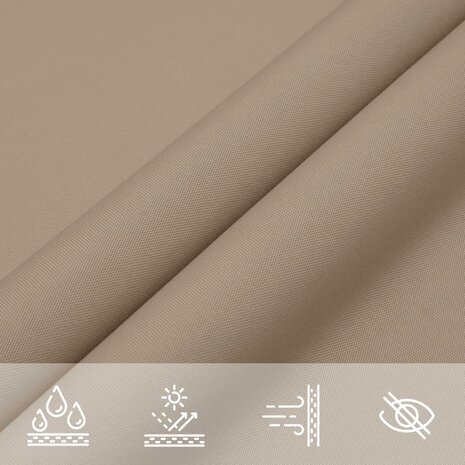 Zonnescherm driehoekig 2,5x2,5x3,5 m oxford stof taupe 8