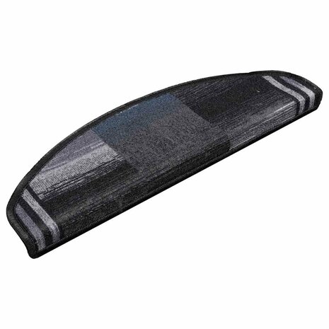 Trapmatten zelfklevend 5 st 65x21x4 cm zwart en grijs 2