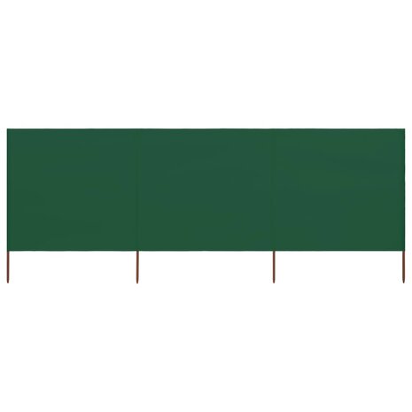 Windscherm 3-panelen 400x120 cm stof groen 3