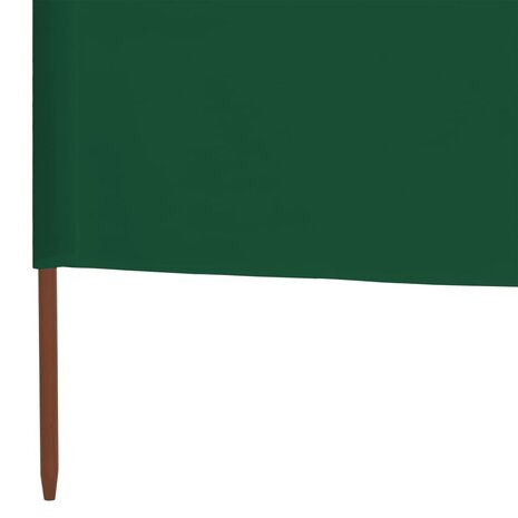 Windscherm 3-panelen 400x120 cm stof groen 5