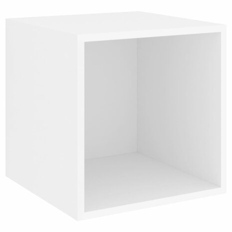 Wandkast 37x37x37 cm bewerkt hout wit 2