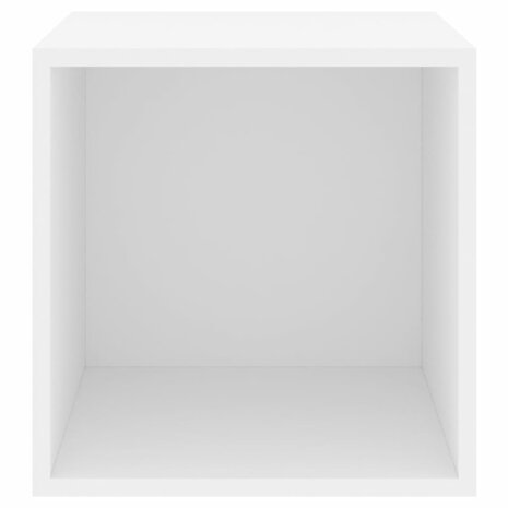 Wandkast 37x37x37 cm bewerkt hout wit 9