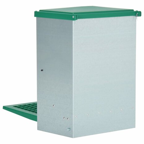 Pluimveevoerbak automatisch met pedaal 12 kg 5