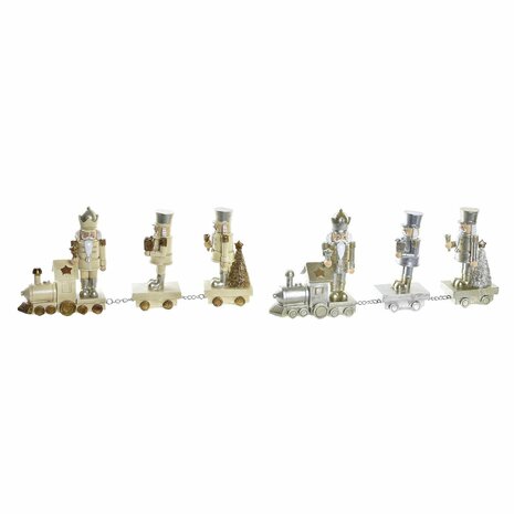 Kerstversiering DKD Home Decor Hars Trein (28 x 5 x 12 cm) (2 Stuks) 1