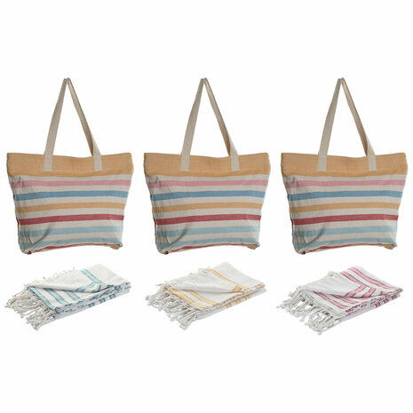 Dames handtas Home ESPRIT Multicolour 37 x 12 x 36 cm (3 Stuks) 1