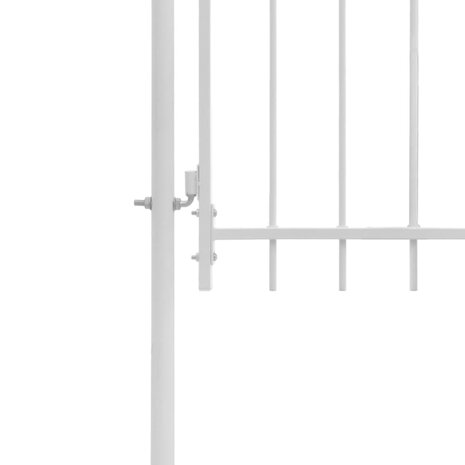 Poort 1x2 m staal wit 3