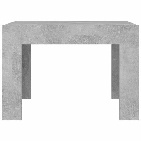 Salontafel 50x50x35 cm bewerkt hout betongrijs 5