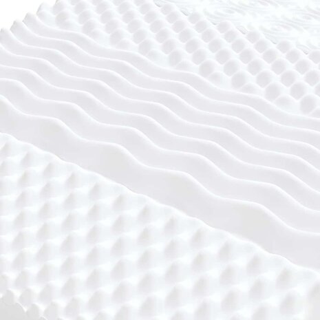 Schuimmatras 7 zones hardheid 20 ILD 200x220 cm wit 5