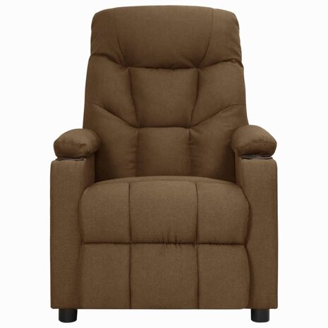 Sta-op-massagestoel stof bruin 3