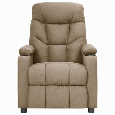Sta-op-massagestoel stof taupe 3