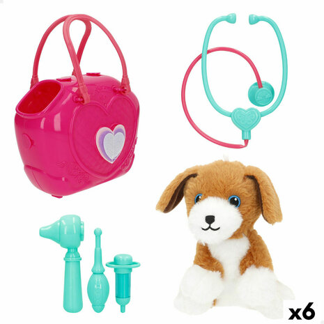 Knuffel Colorbaby Pluche Plastic 10 x 17 x 9 cm (6 Stuks) 1